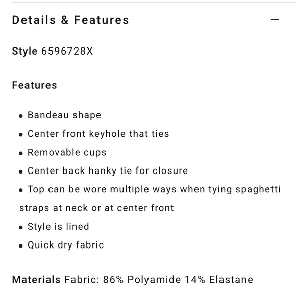 NWT Billabong Shady Lane Striped Bandeau Top - Picture 4 of 8